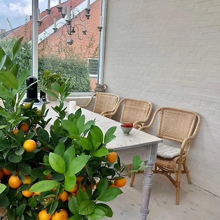 Daire Charming Sunroom With Panorama View Randers